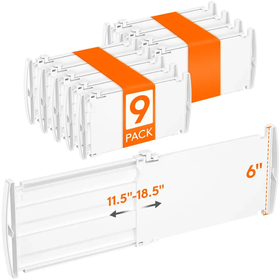 Lifewit Schubladentrenner 9er-Pack 15,3cm verstellbar