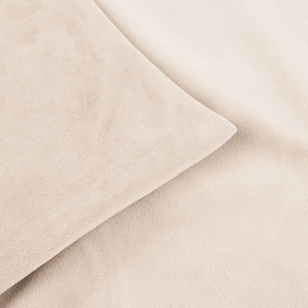 mDesign Kissenhülle Samt-Optik 2er-Set creme 50,8 cm