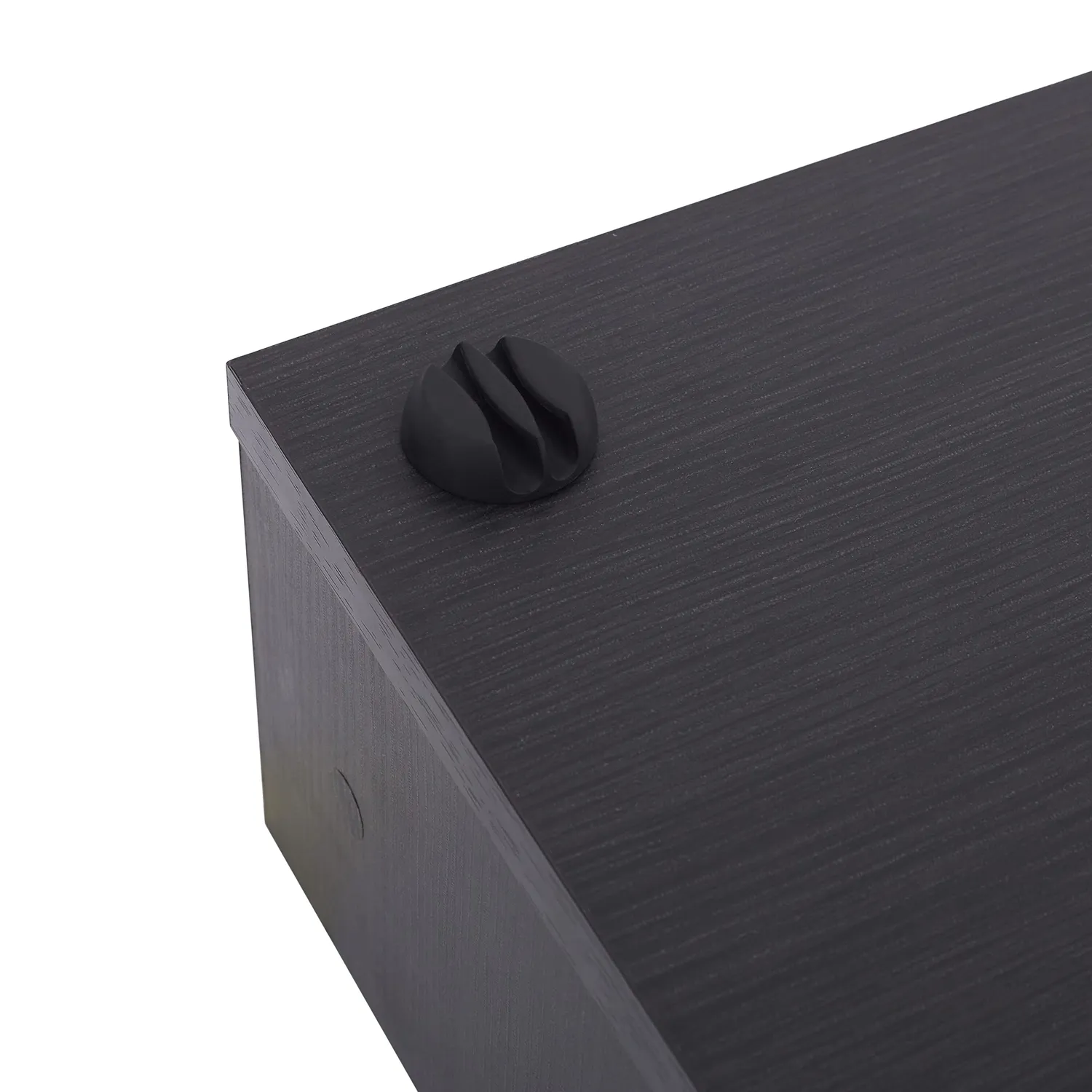 Iris Ohyama MS-590D Monitorständer Eiche schwarz mit Schublade