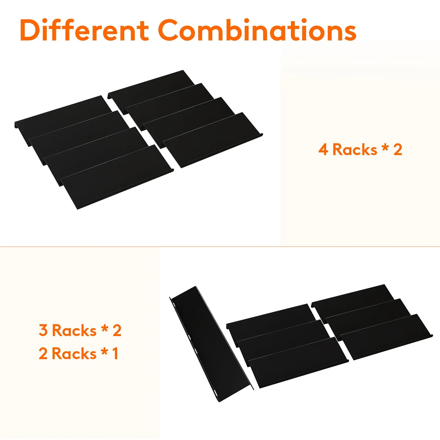 Lifewit Spice Rack Gewürzregal Schublade 4 Ebenen verstellbar