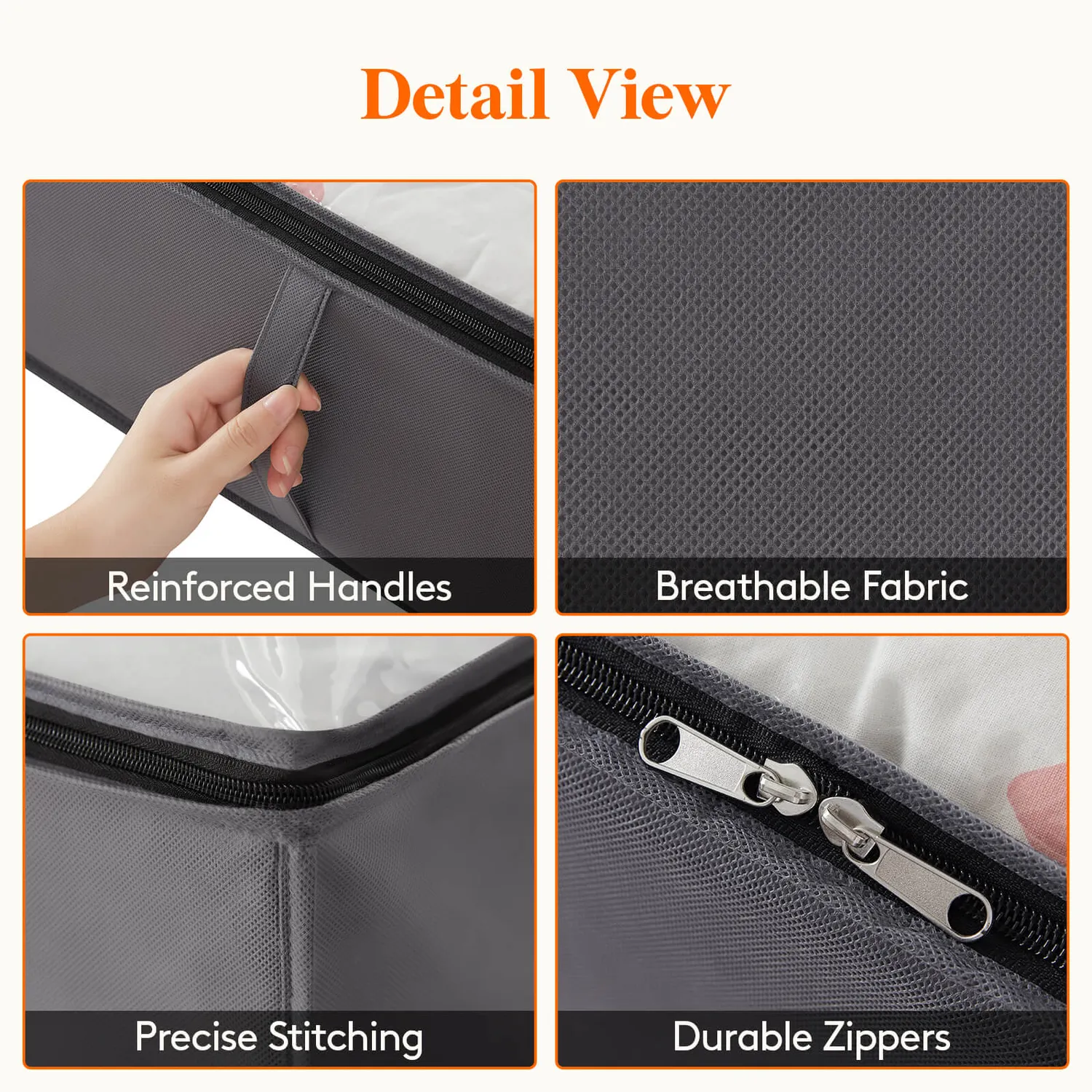 Lifewit Unterbett Aufbewahrung 95L 3er Pack