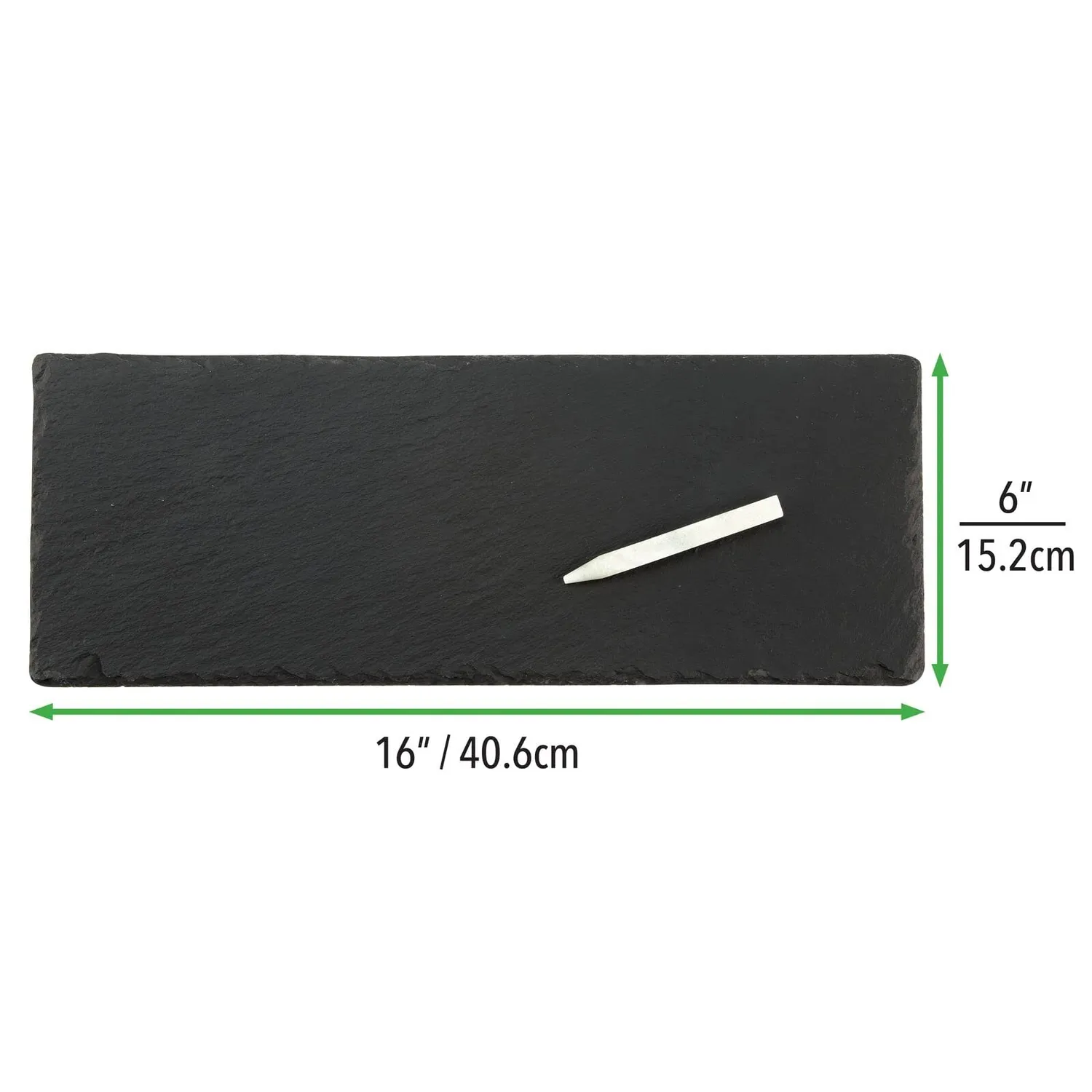 mDesign Schieferplatte Serviertablett schwarz mit Kreide