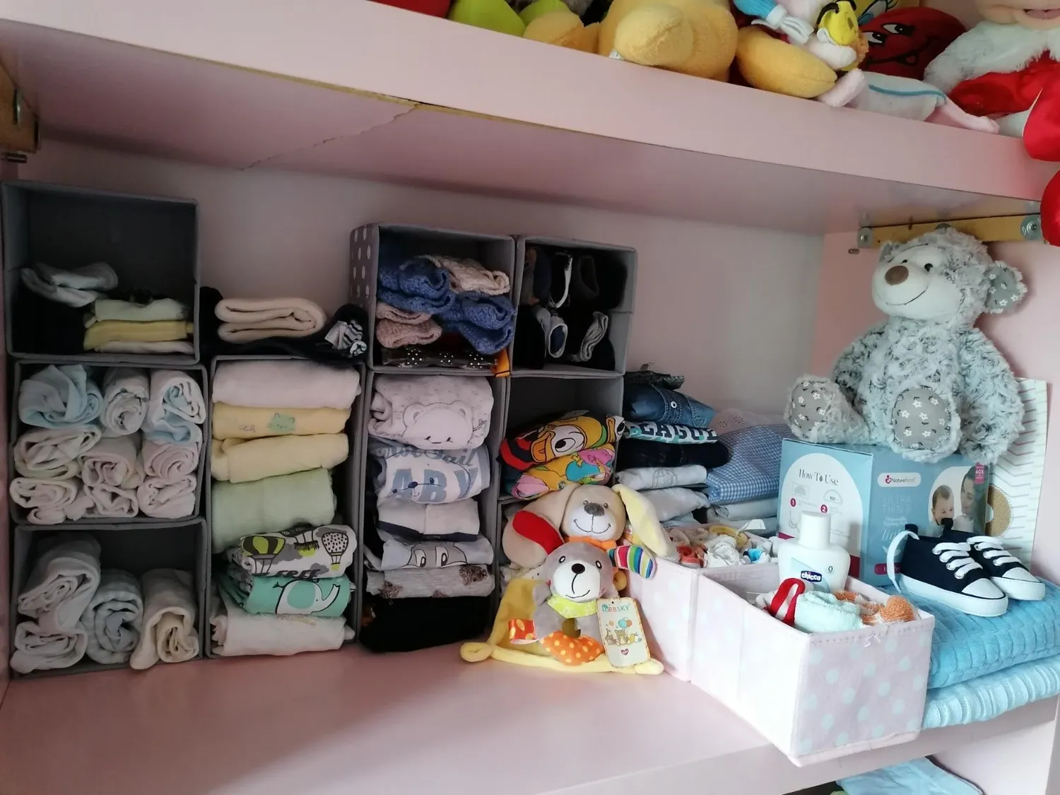 mDesign Aufbewahrungsbox Stoffbox grau Fischgrät 12er-Set