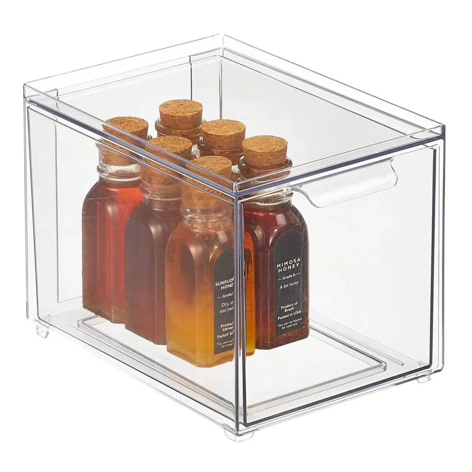 mDesign Schubladenbox Küche Kühlschrank klar