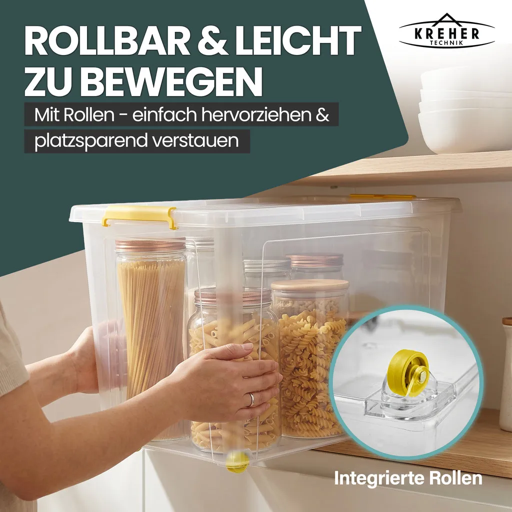 Kreher Simple Store Aufbewahrungsbox 60 Liter transparent 1 Stück