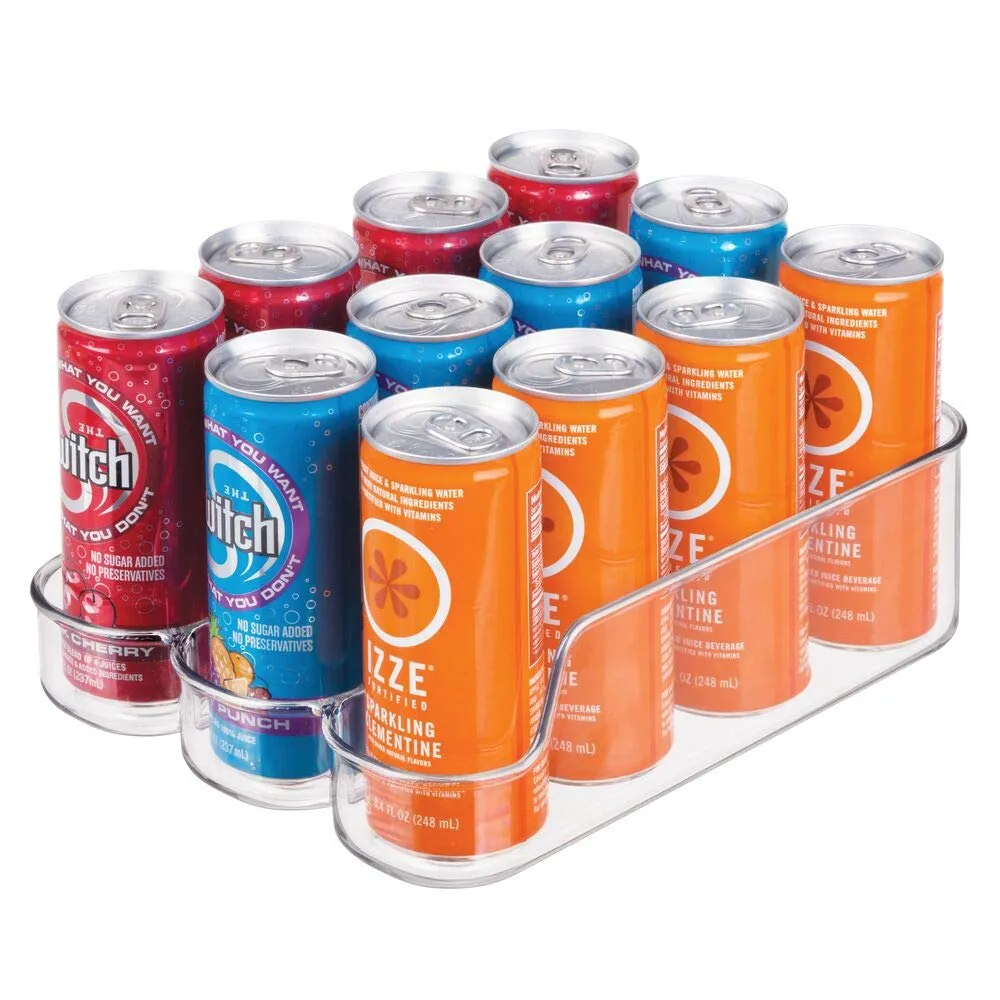 mDesign Dosenhalter Kühlschrank transparent 3 Fächer