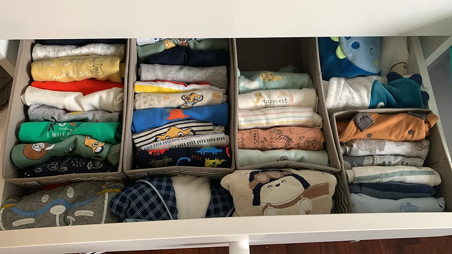 mDesign Aufbewahrungsbox Stoffbox grau Fischgrät 12er-Set