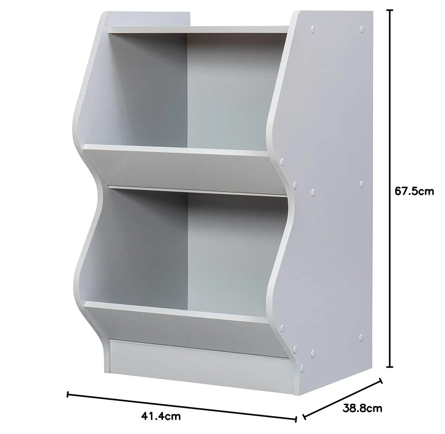 Iris Ohyama Kids Basic Shelf KSBS-2 Regal grau 2 Fächer
