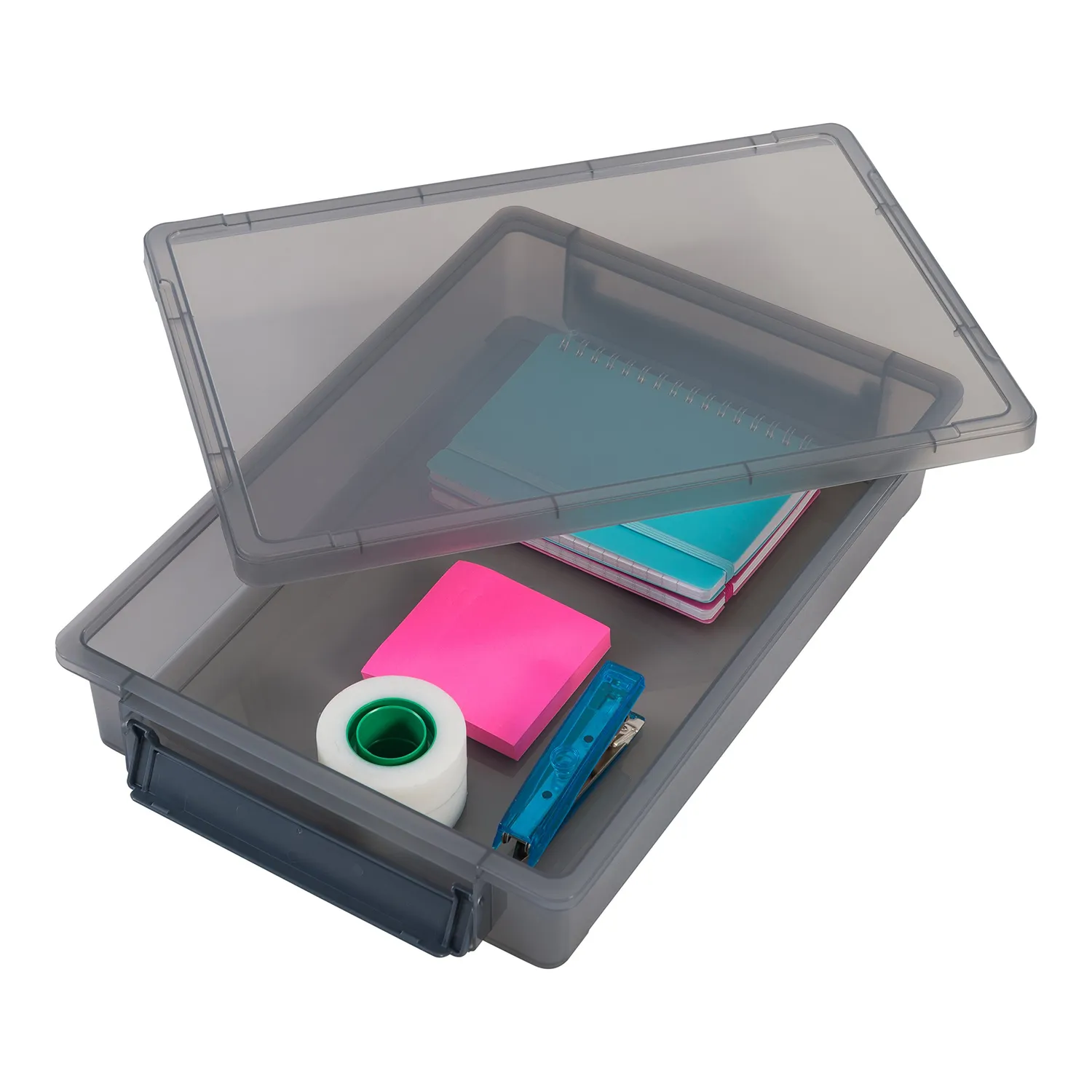 Iris Ohyama Little Large Box LLB-A4 Aufbewahrungsbox 3er grau