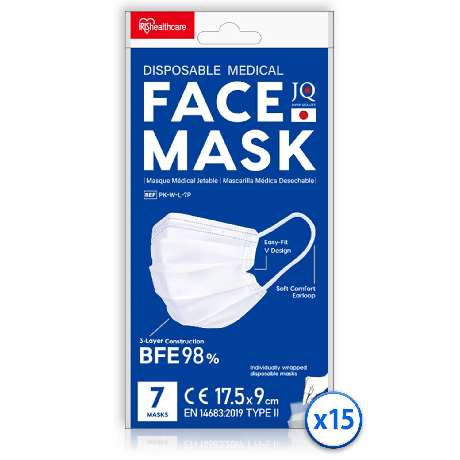 Iris Ohyama Mask PK Einwegmaske Größe S Weiß 105 Stück