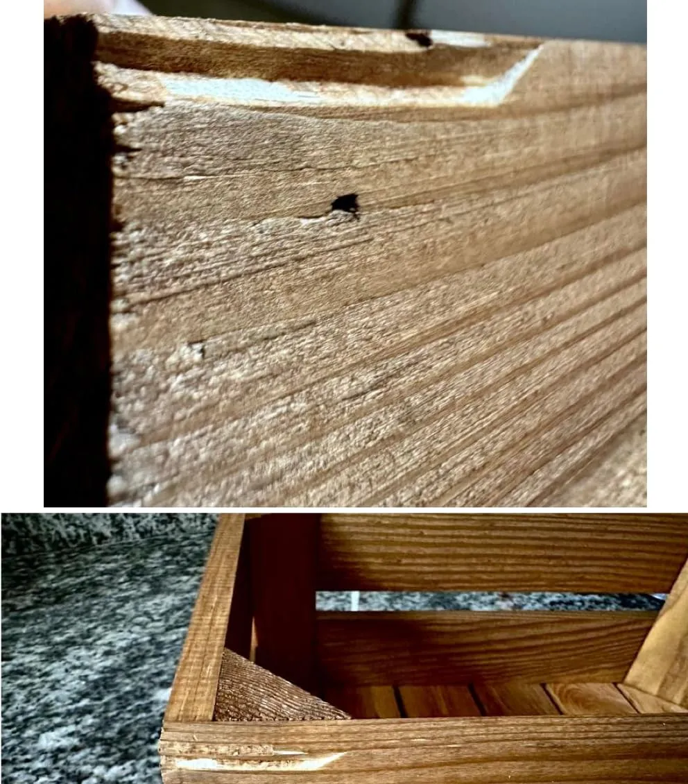 GoodFreshDecor Holzkiste 30x20x12 braun Kiefernholz