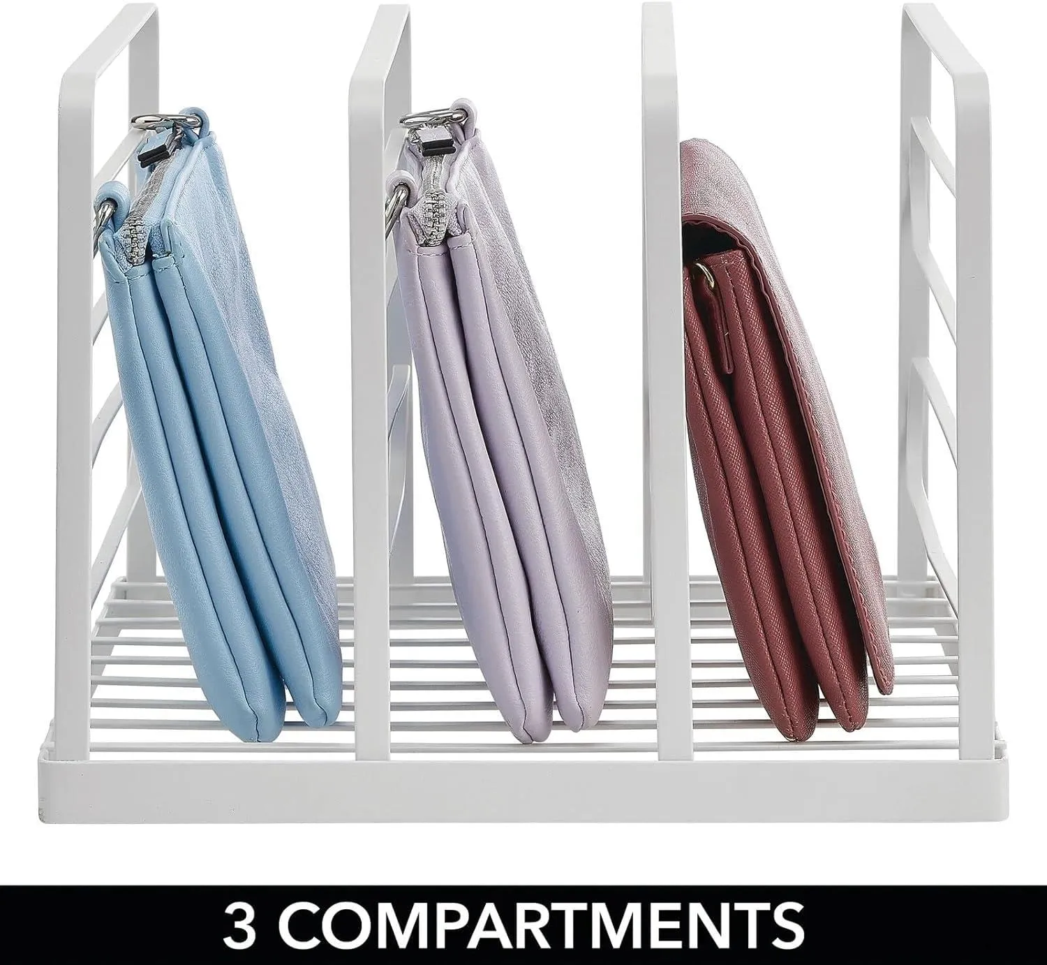 M Design Clutch Organizer Metall 2er-Set mattweiß 5 Fächer