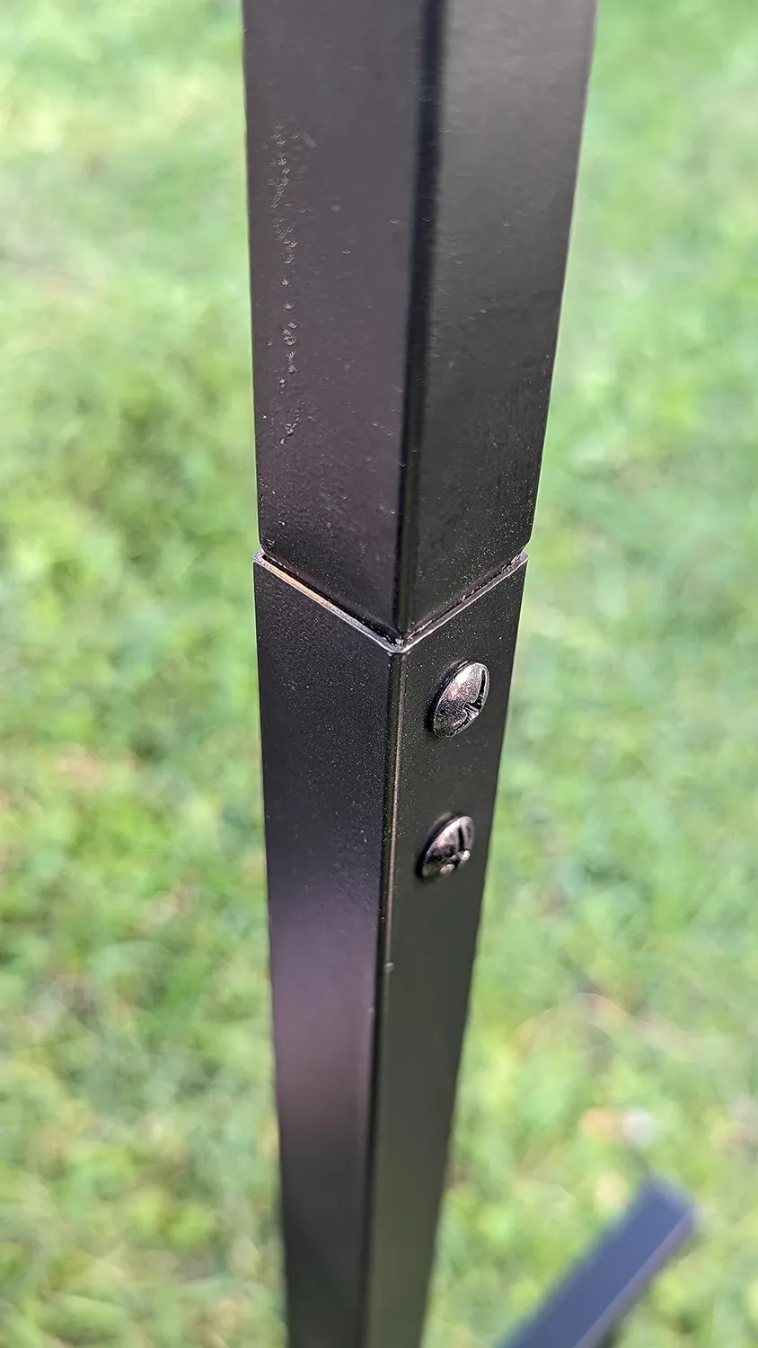 BOMCLAP Gartenschlauchhalter freistehend Metall schwarz Ablage