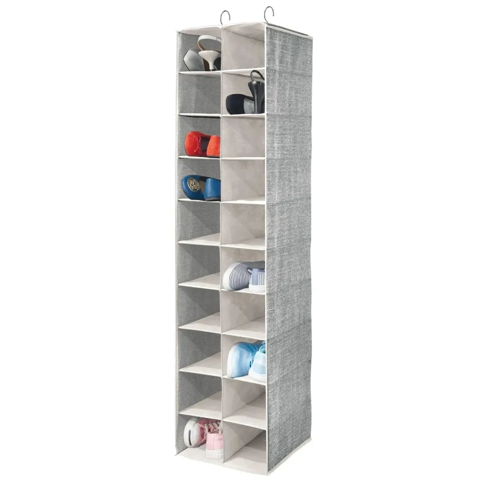 mDesign Hängeorganizer 20 Fächer schwarz-creme