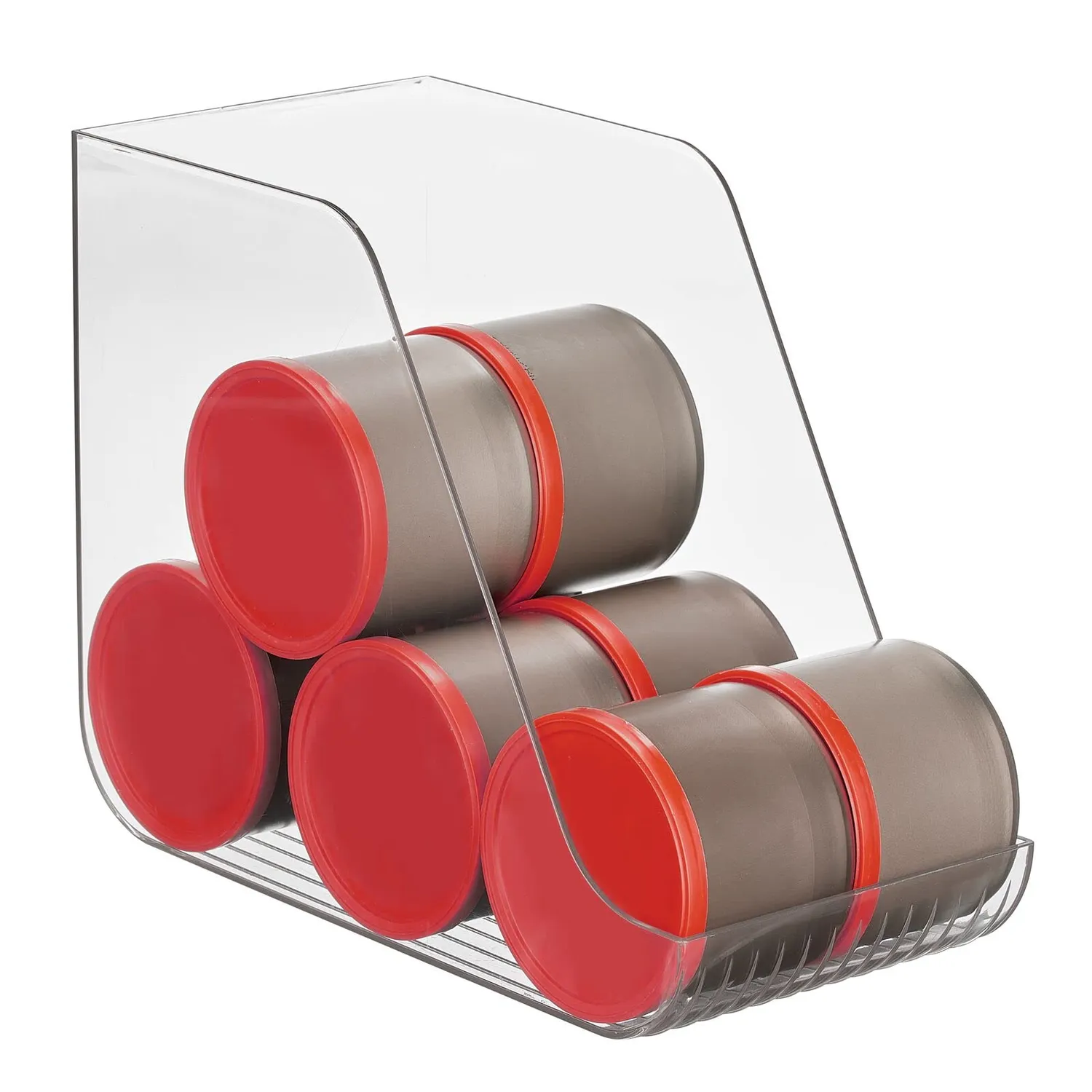 mDesign Dosenorganizer Transparent 4er-Set BPA-frei