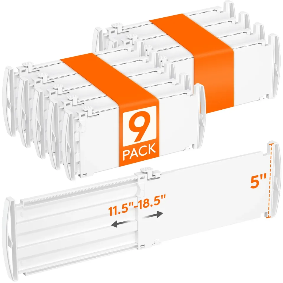 Lifewit Schubladenteiler 5 Zoll Schubladen Organizer verstellbar