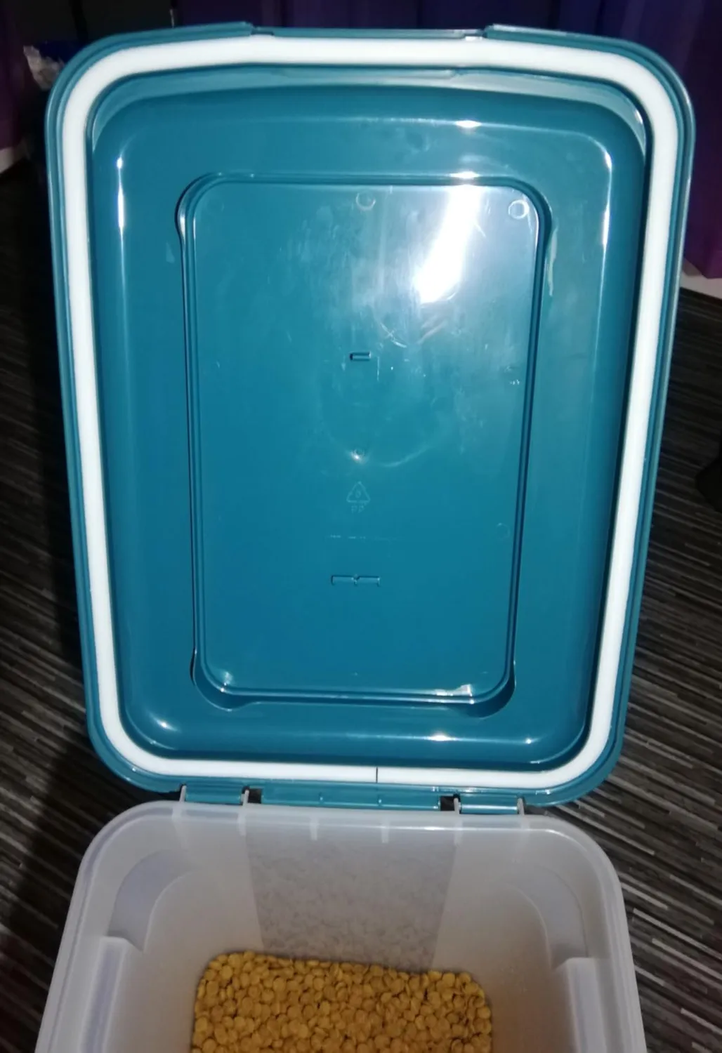 Iris Ohyama ATS-C Futterbox Weiß 45L+20L luftdicht mit Rollen