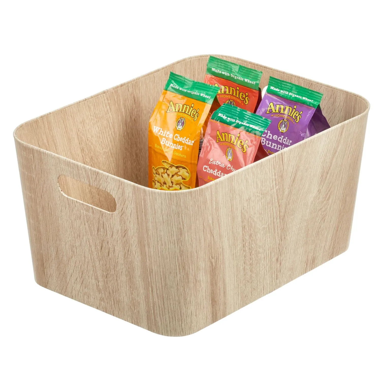 M Design Aufbewahrungsbox Karton 4er-Set weiß mit Griffen
