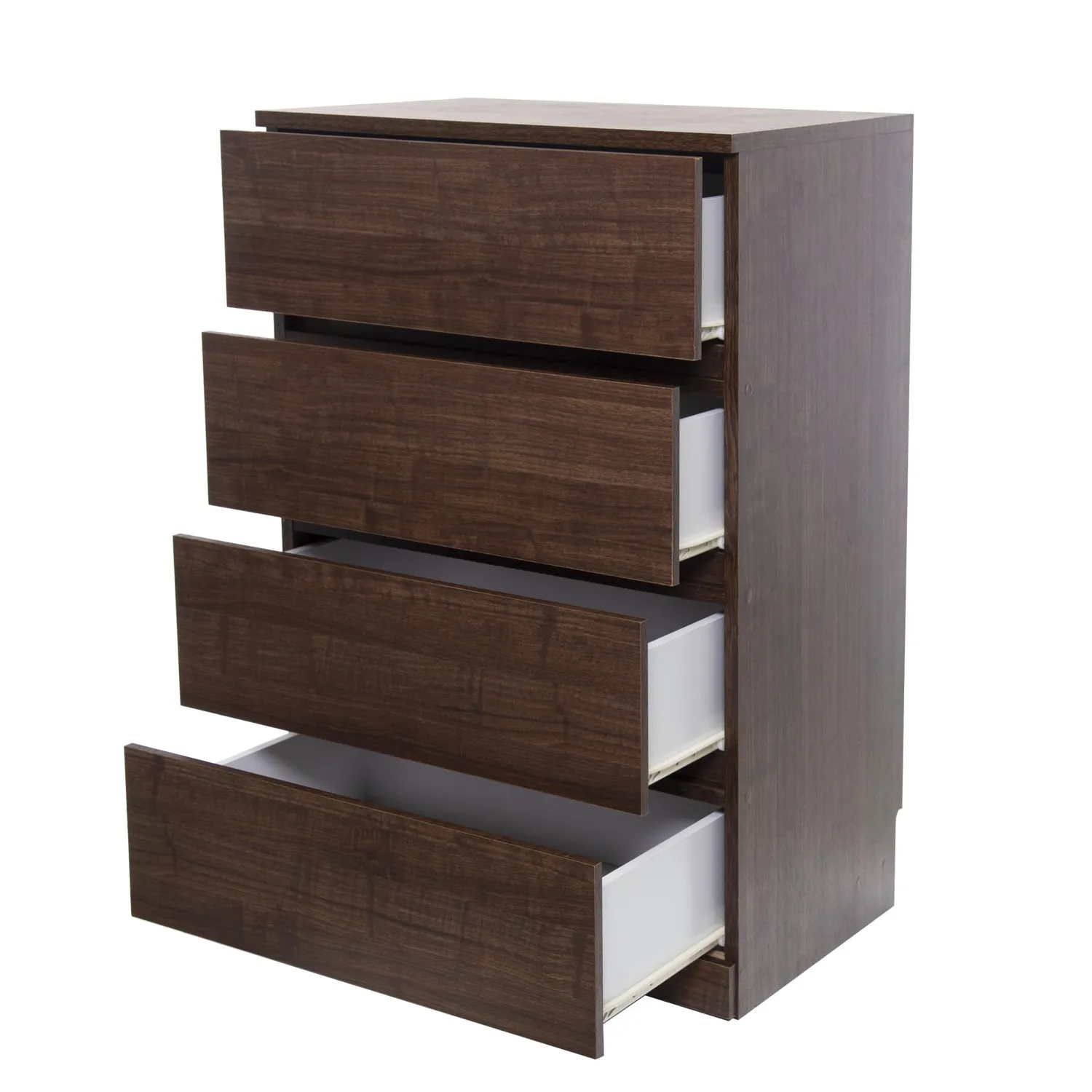 Iris Ohyama Wooden Chest WCH-590 Kommode braun 4 Schubladen