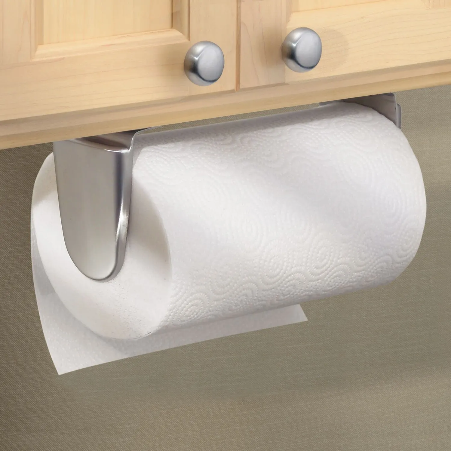 mDesign Küchenrollenhalter Wand Edelstahl Gebürstet