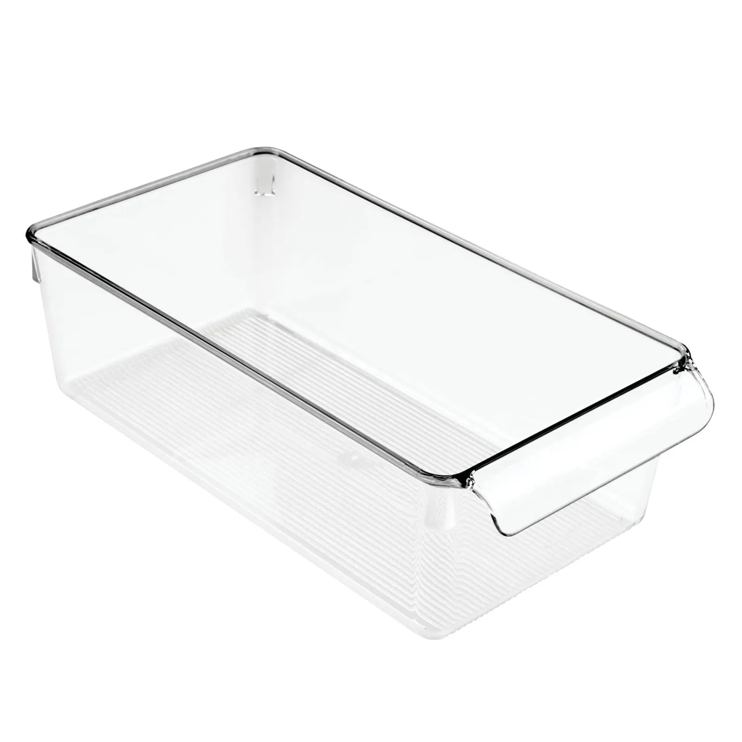 mDesign Aufbewahrungsbox groß transparent 4er Set mit Griff