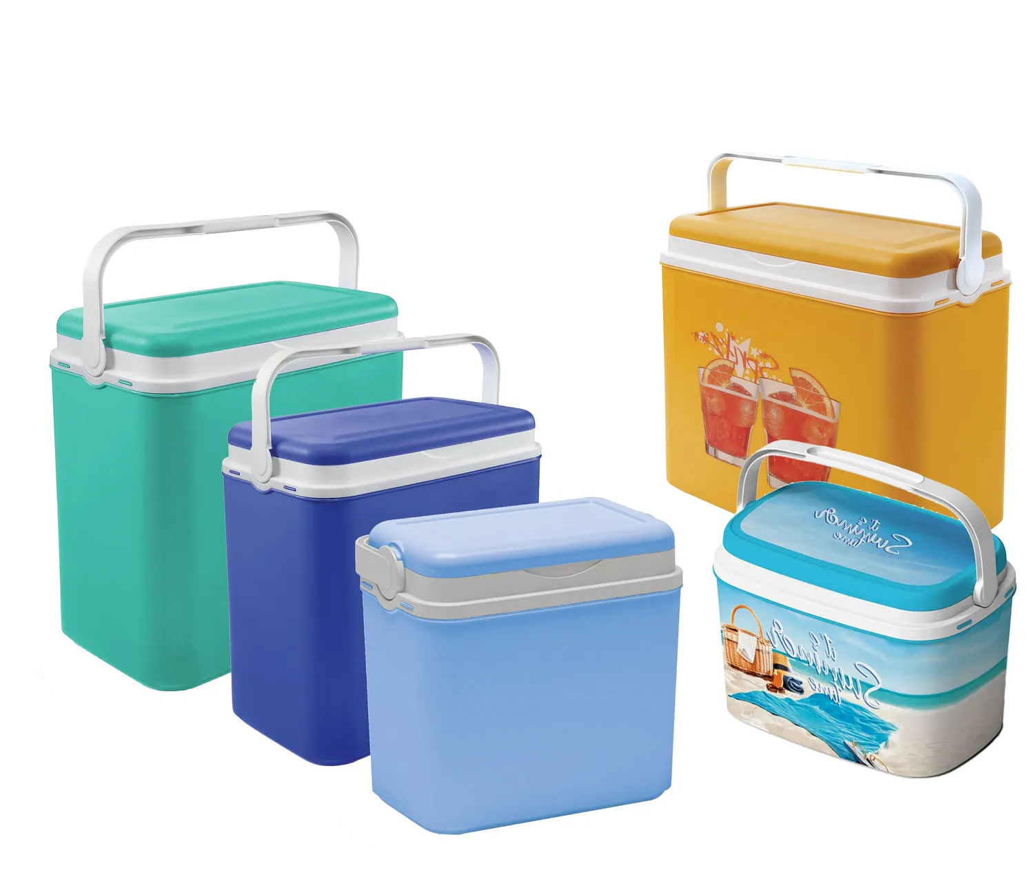 Kreher Kühlbox 6 Liter Classic Türkis mit Deckel und Griff