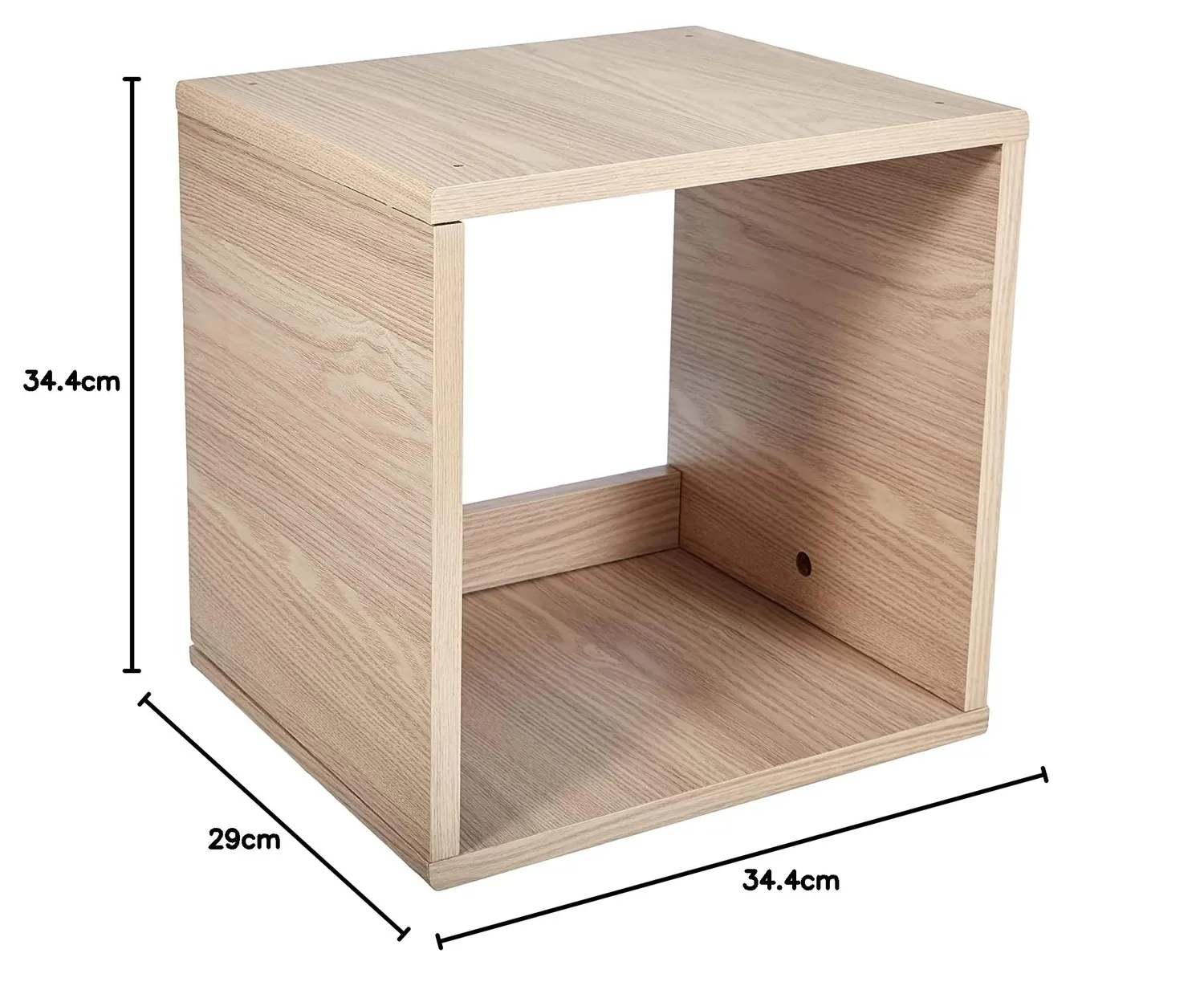 Iris Ohyama QR Box QR-34 Regalwürfel hellbraun Holz