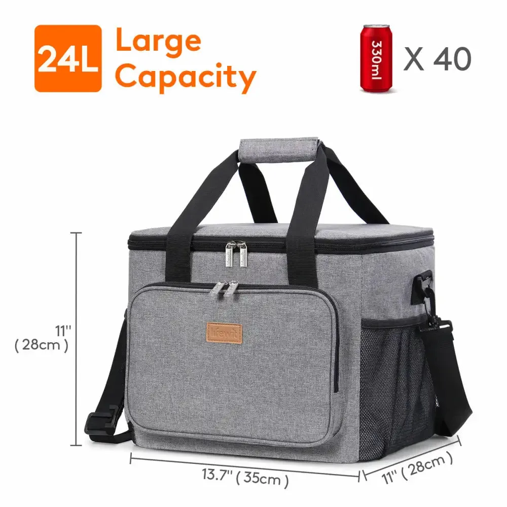 Lifewit Kühltasche 15L Grau Groß Isolierte Picknicktasche