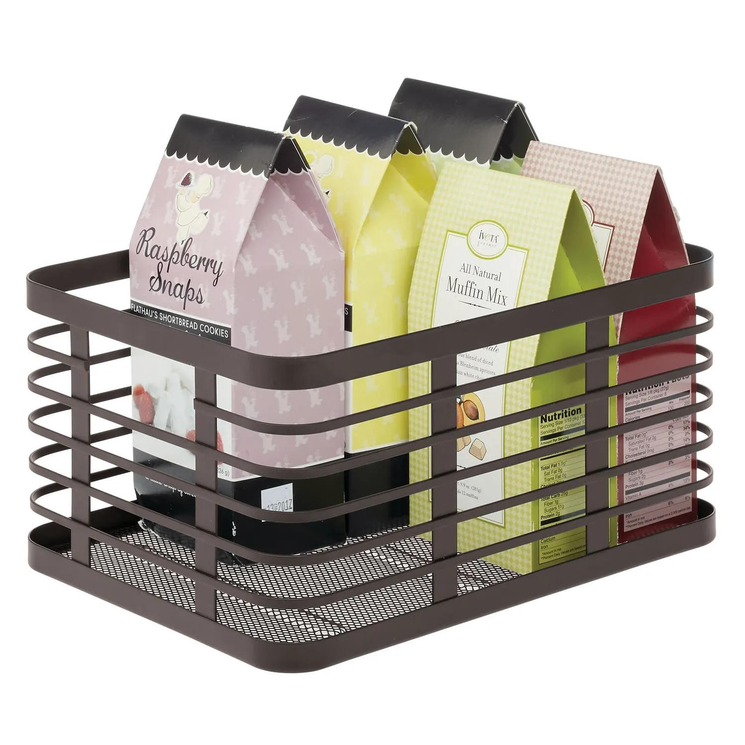 mDesign Allzweckkorb Draht Bronze 6er-Set