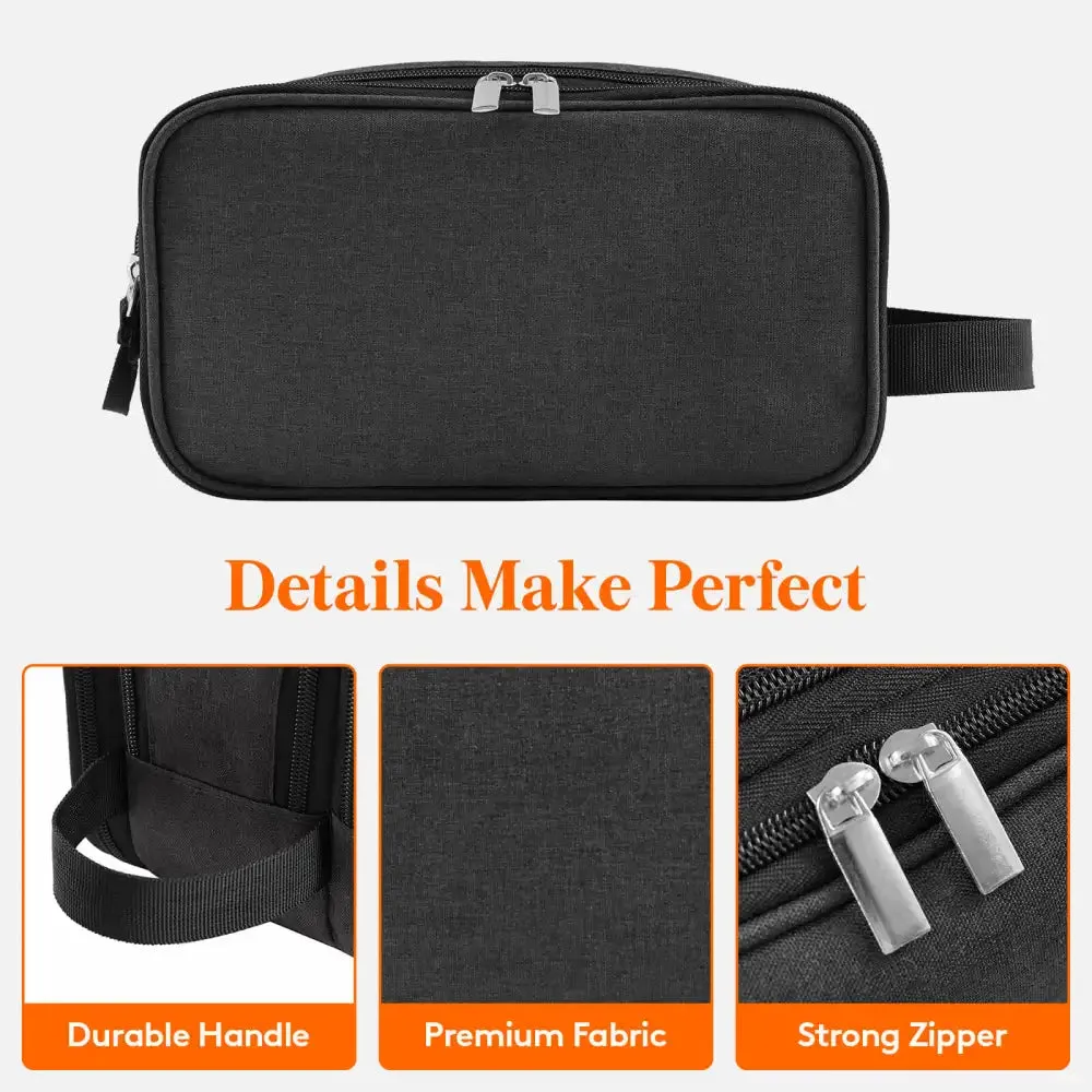 Lifewit Kulturbeutel Herren Waschtasche Schwarz Medium Nassfach
