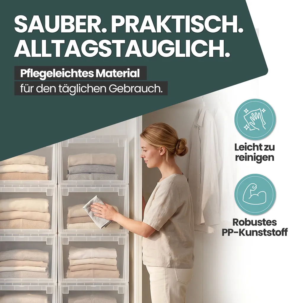 Kreher Schubladenbox L Transparent 23 Liter stapelbar