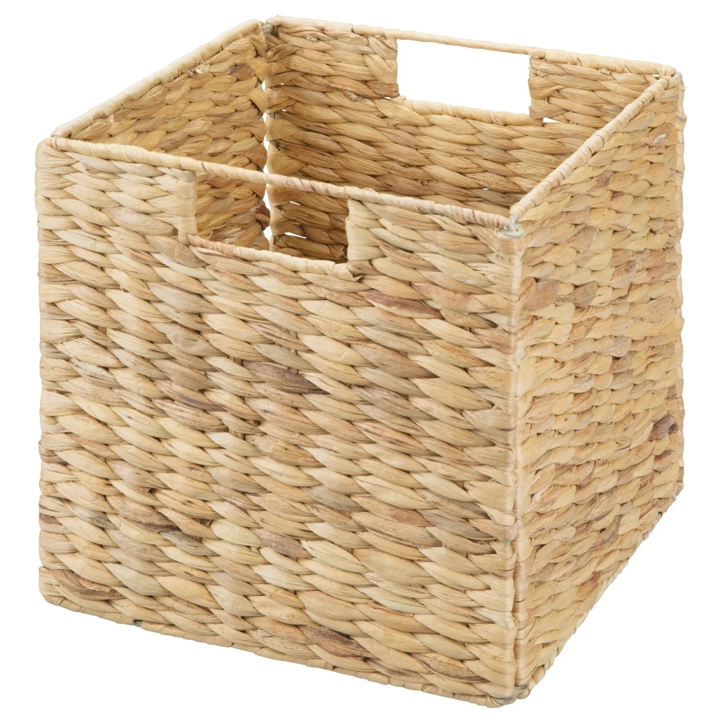 mDesign Aufbewahrungskorb Wasserhyazinthe 2er-Set natur 26,7cm