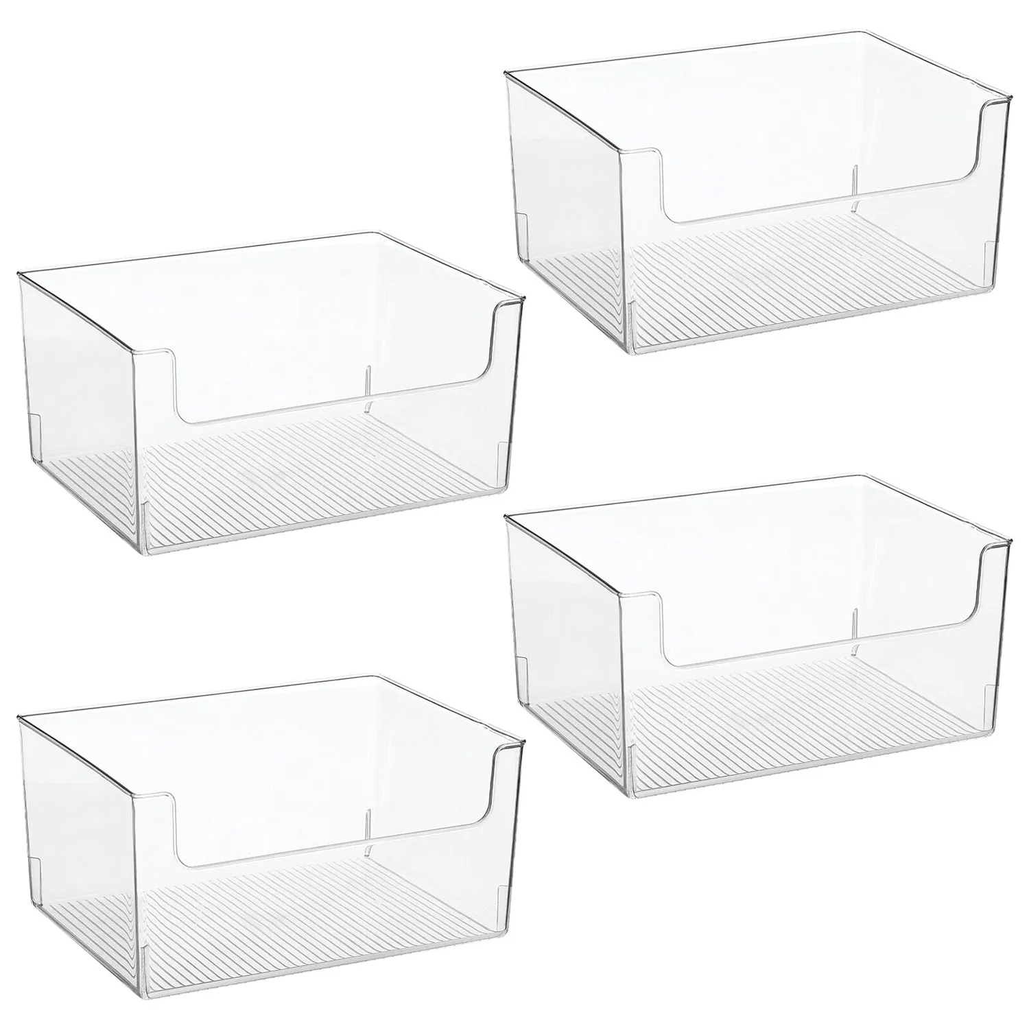 M Design Lebensmittelbox Kühlschrankbox 4er durchsichtig
