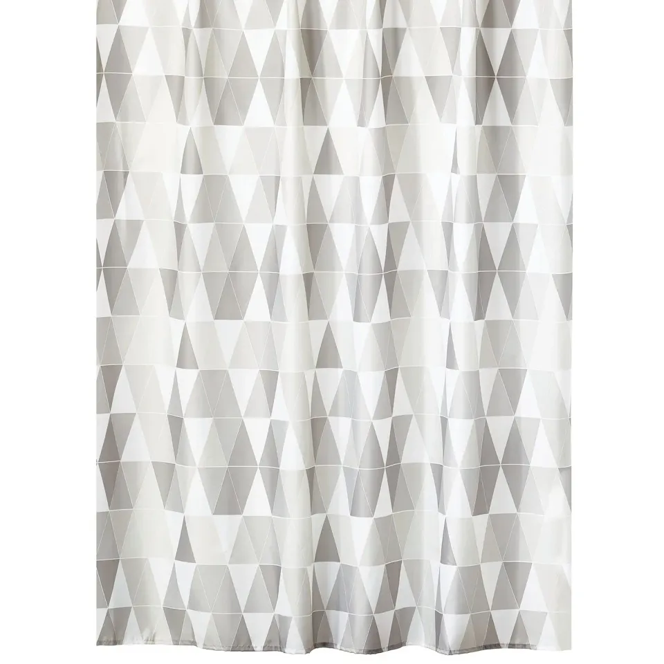mDesign 11928 Duschvorhang grau 183x183 wasserabweisend