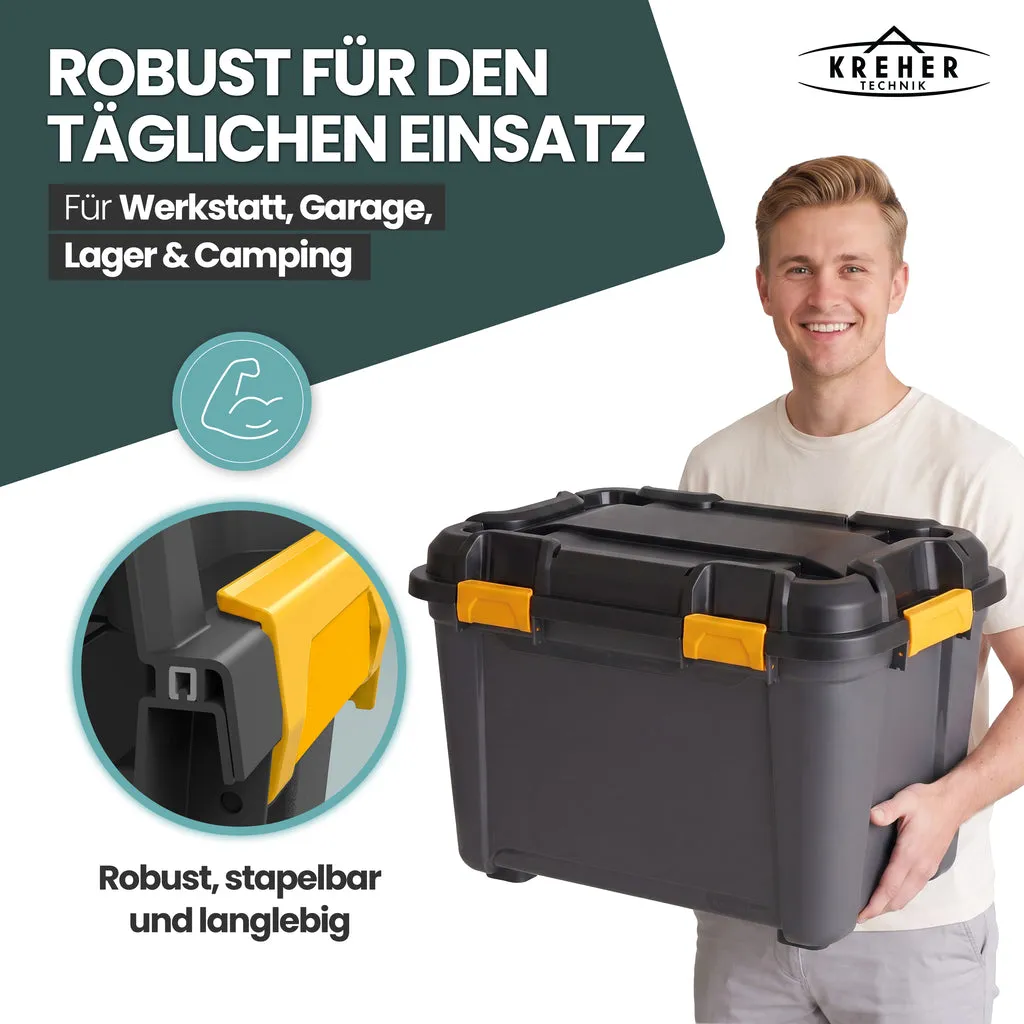 Kreher Bunker Aufbewahrungsbox 55 Liter schwarz IP67