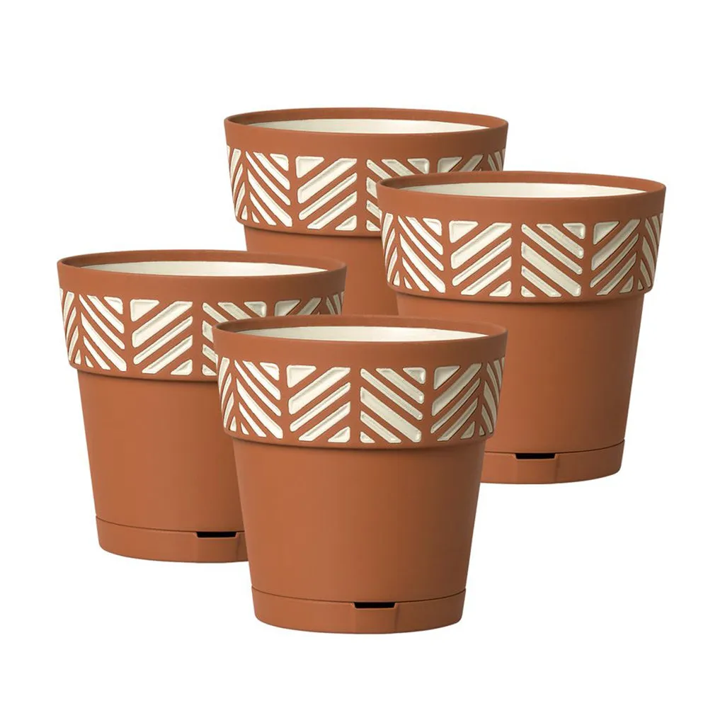 Kreher Orfeo Pflanztöpfe 20 cm 4er-Set mit Wasserspeicher