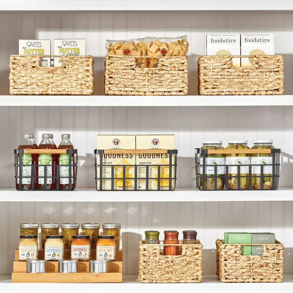 M Design Hyazinthe Aufbewahrungskorb Kreidetafel natur