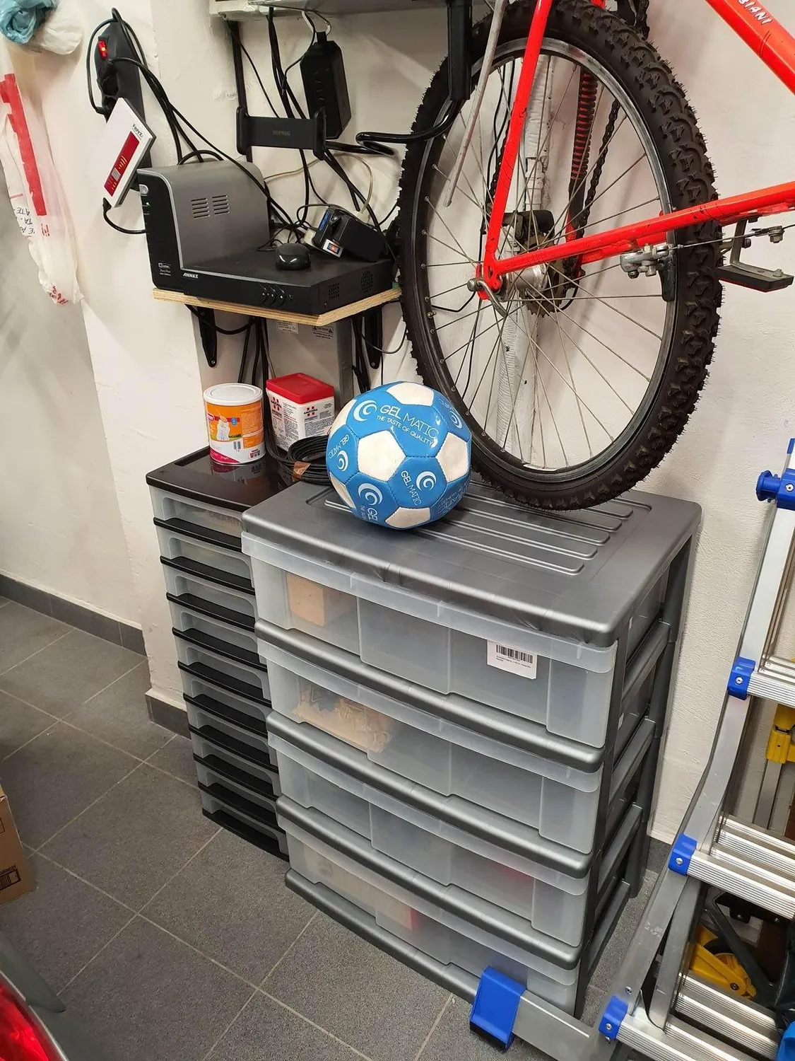 Iris Ohyama Turm WC-N603 Rollcontainer 3 Schubladen schwarz 34L