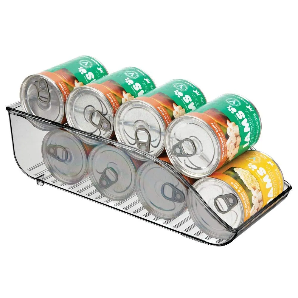 mDesign Dosenhalter Kühlschrank Organizer 9 Dosen rauchgrau