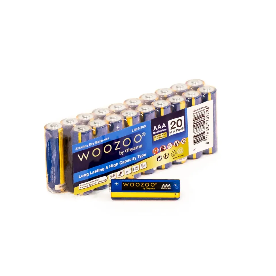 Iris Ohyama Woozoo LR03 AAA Batterien 20er Pack langlebig