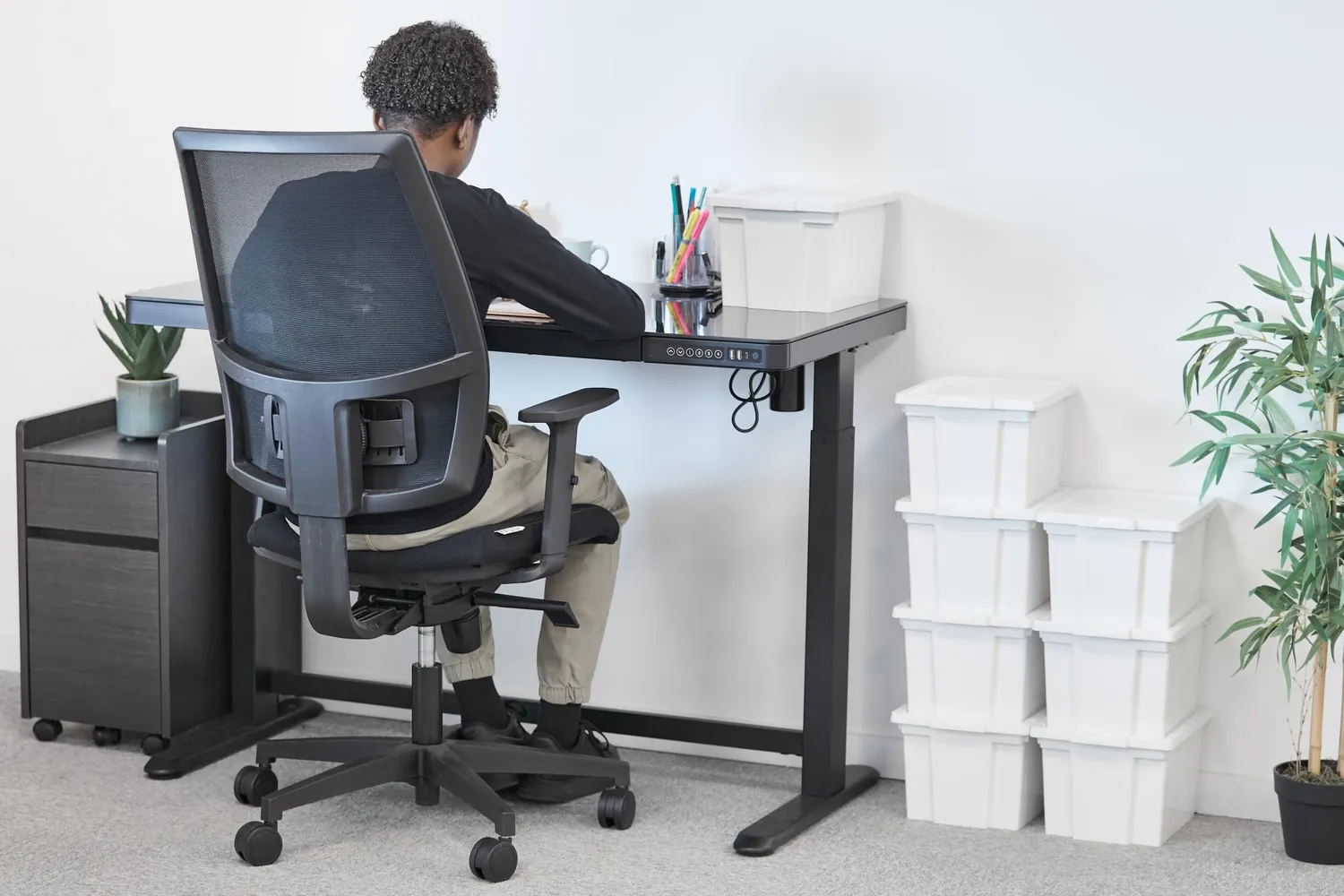 Iris Ohyama USB-S Aufbewahrungsbox 10L weiß 8er Set