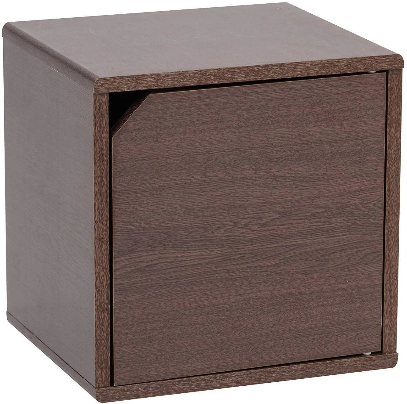 Iris Ohyama QR Box QR-34 Regalwürfel Braun offen stapelbar