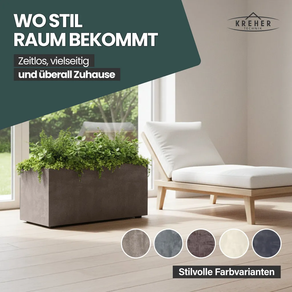 Kreher Millennium Pflanzkübel 73L Sandbraun rechteckig