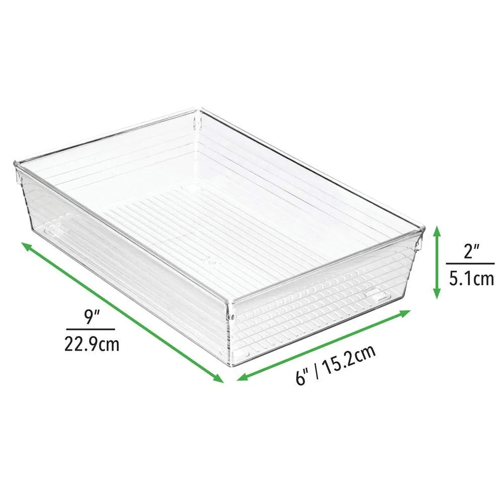 mDesign Schubladenkasten Besteckeinsatz transparent