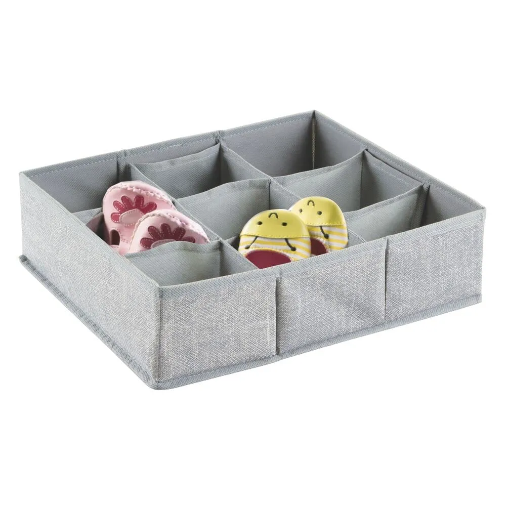 M Design Baby Organizer Aufbewahrungsbox Grau 9 Fächer