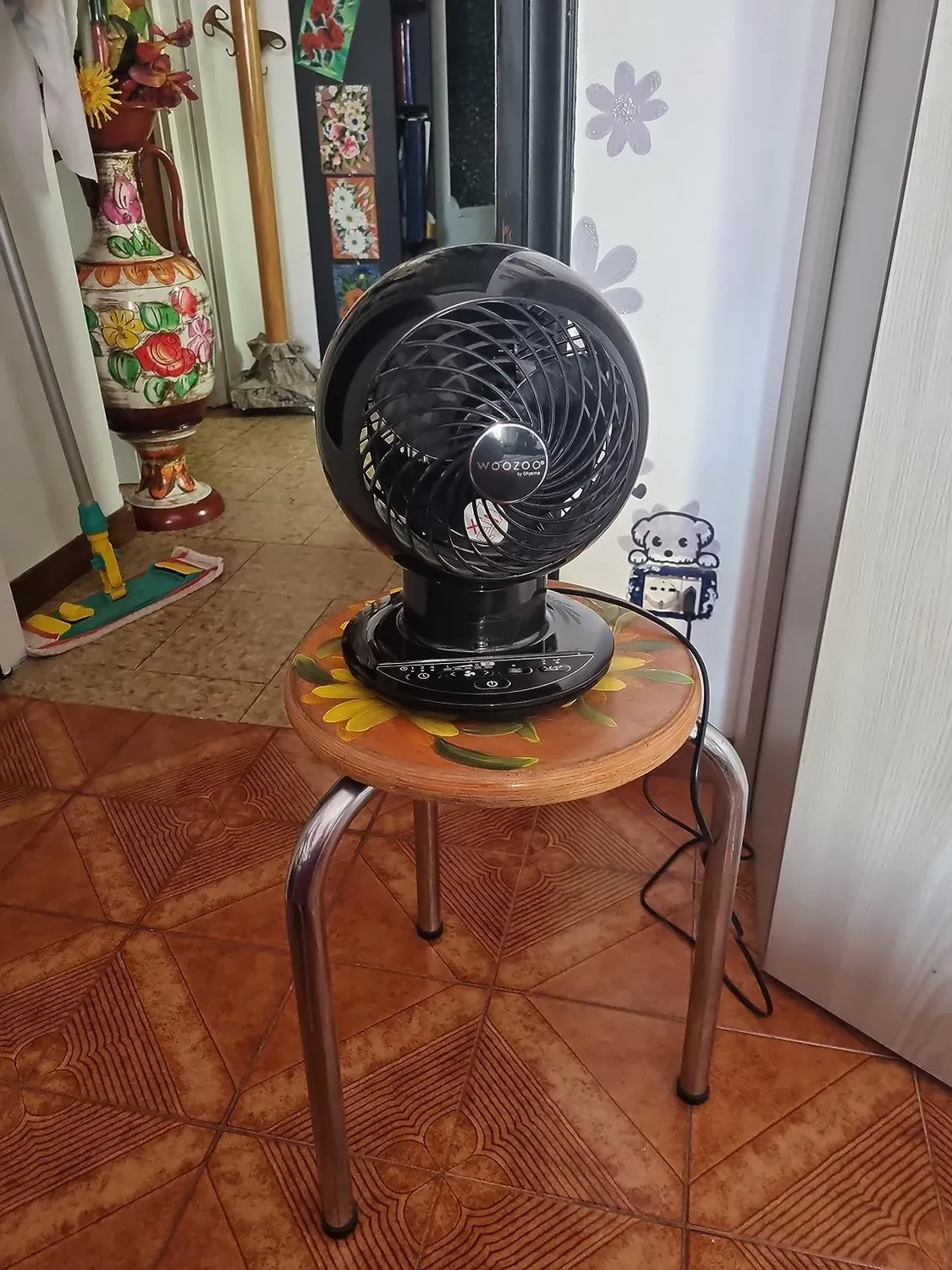 Iris Ohyama Woozoo PCF-SC15T Tischventilator schwarz 30m²