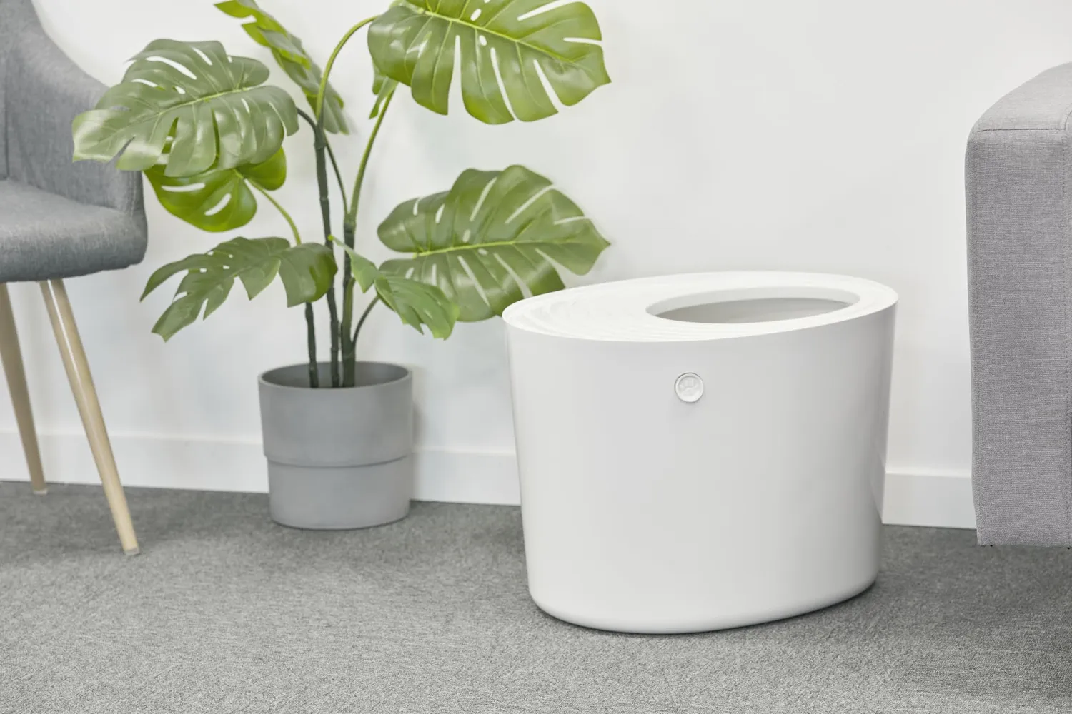 Iris Ohyama PUNT-530 Katzentoilette weiß 2er-Set Top-Entry