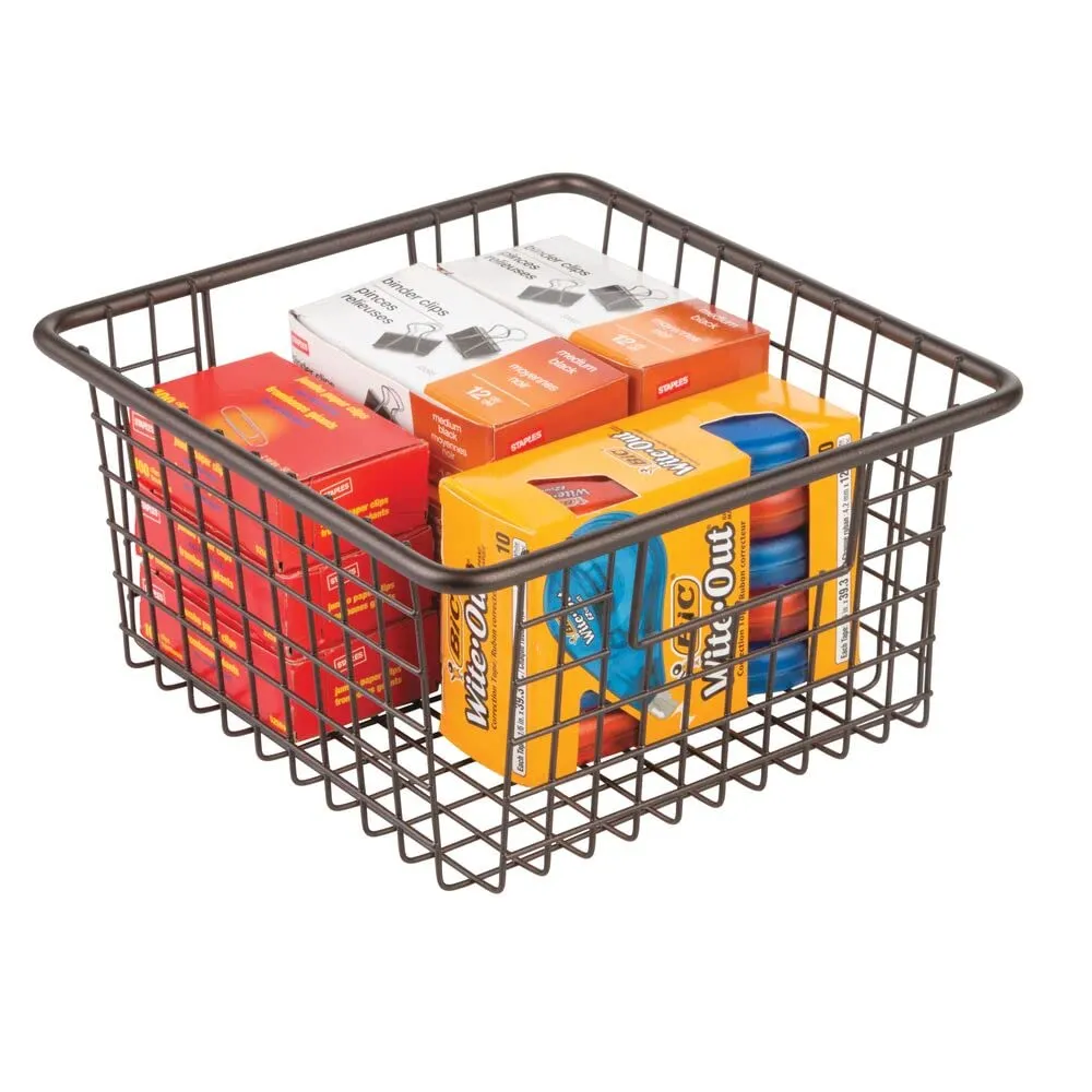 M Design Organizer Gitterbox 8er-Set bronzefarben Metall