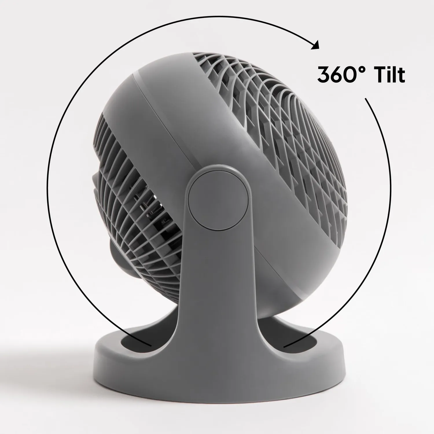 Iris Ohyama Woozoo PCF-HE18 Tischventilator Grau 23m²