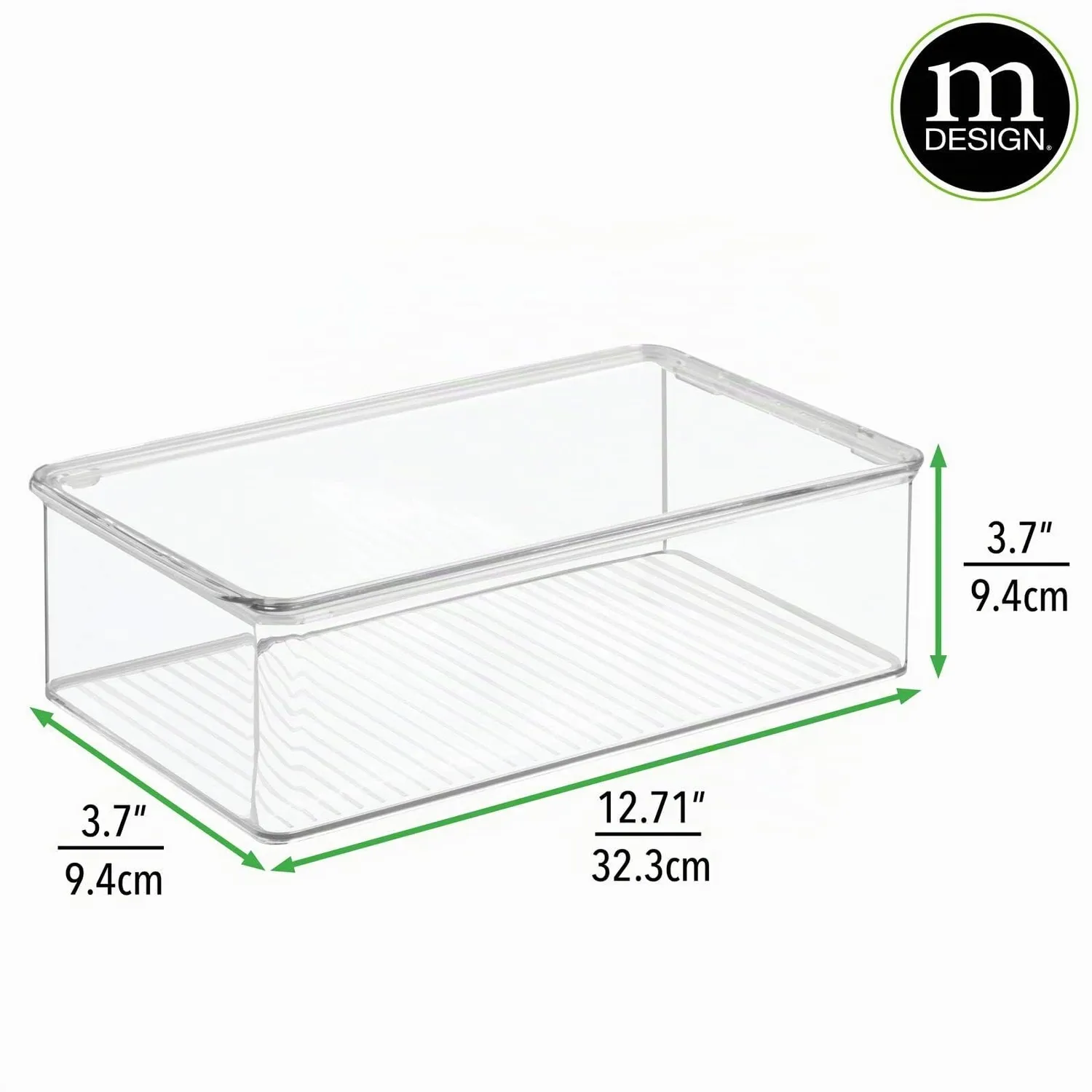 mDesign Spielzeugbox transparent 4er-Set mit Deckel Kunststoff